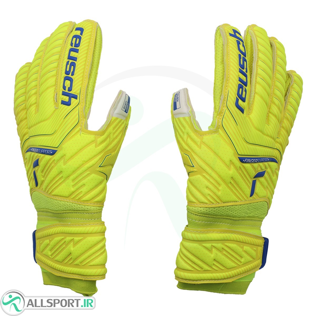 دستکش دروازه بانی راش فسفری آبی Reusch Goalkeeper Gloves