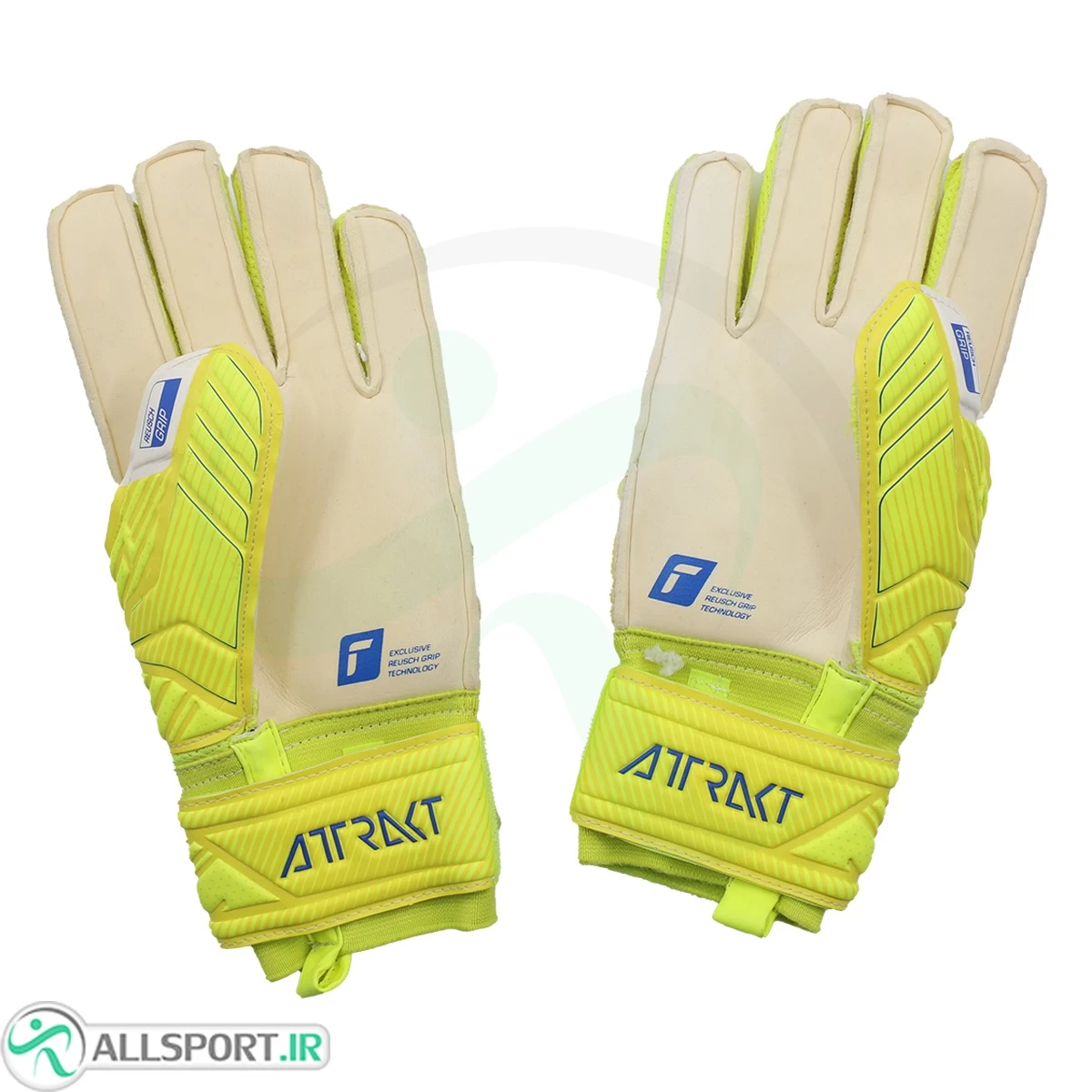 دستکش دروازه بانی راش فسفری آبی Reusch Goalkeeper Gloves