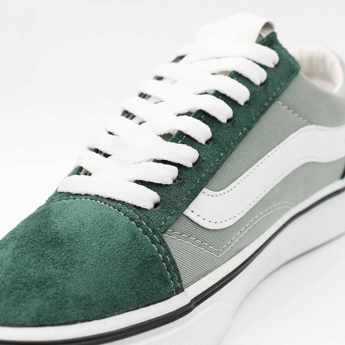 کتانی ونس سبز سفید Vans