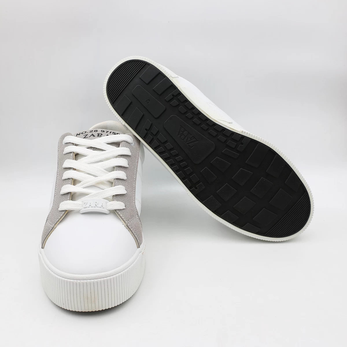 کتانی زارا سفید طوسی Zara White Gray