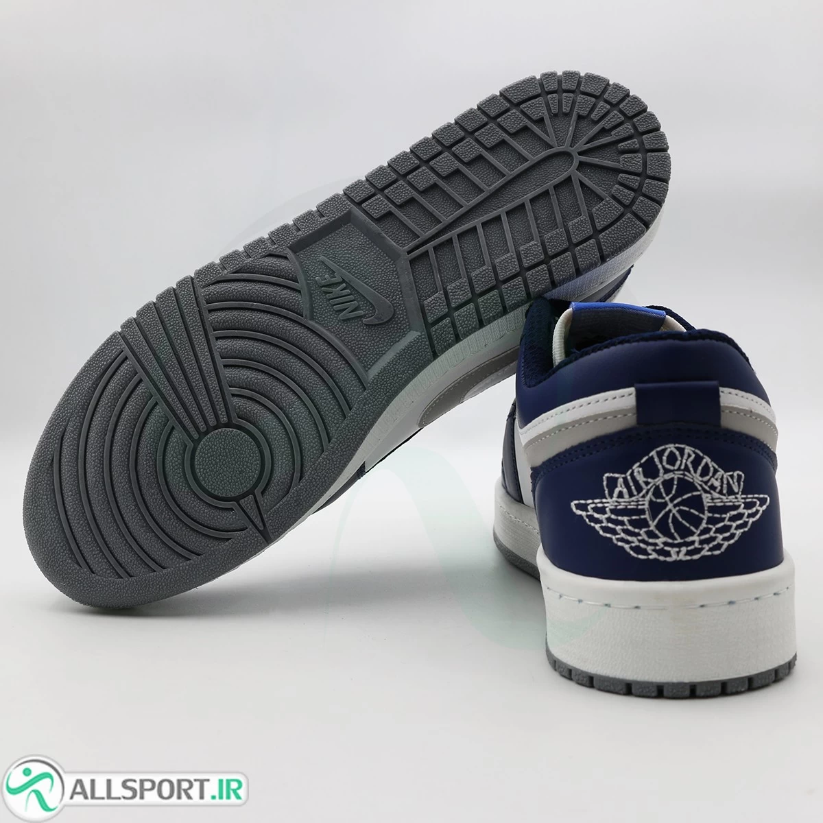 کتانی نایک جردن سرمه ای سفید Nike Air Jordan