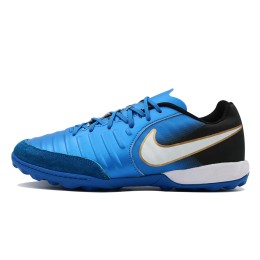 کفش چمن مصنوعی نایک تمپو ایکس آبی Nike Tiempo Black & Blue