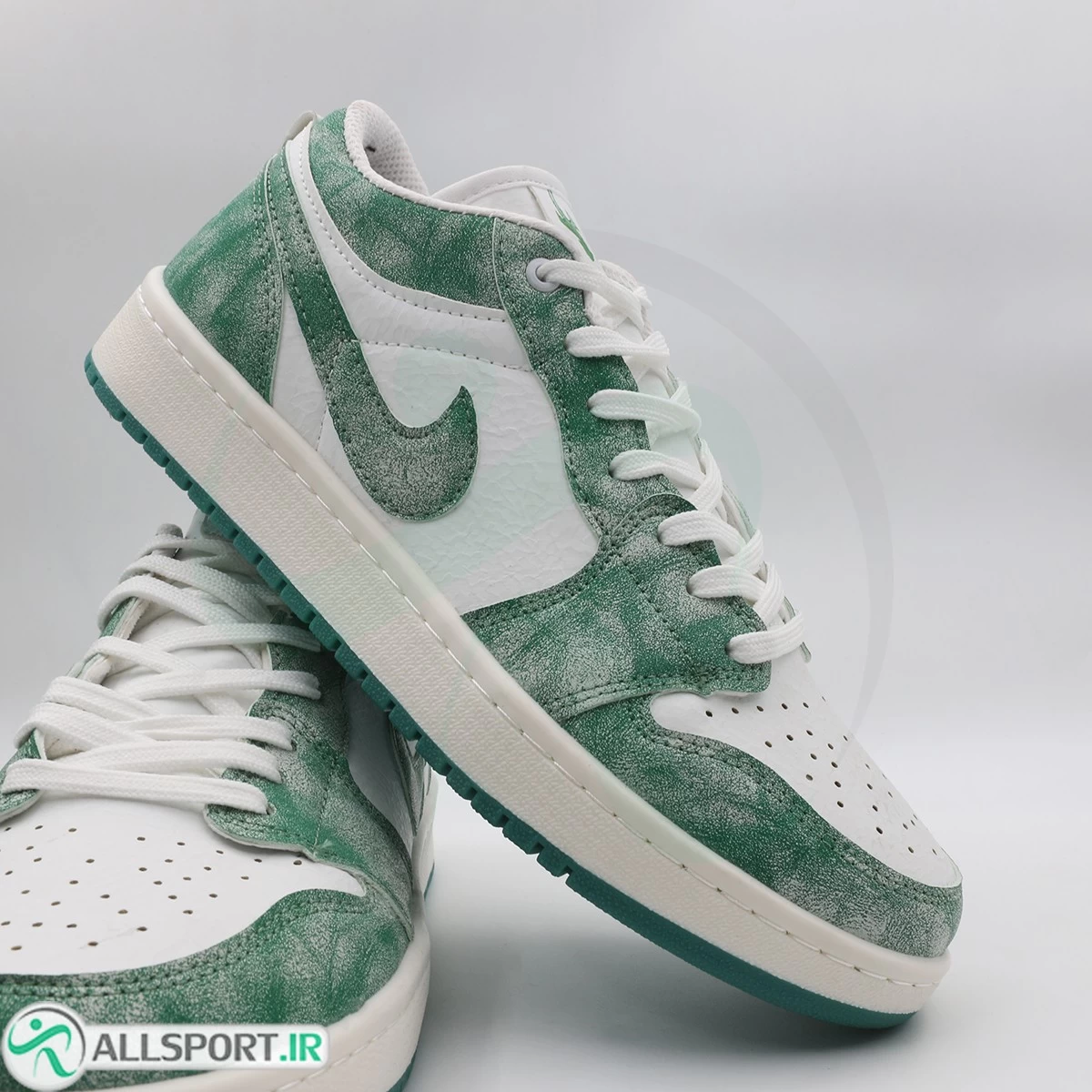 کتانی نایک جردن سفید سبز Nike Air Jordan