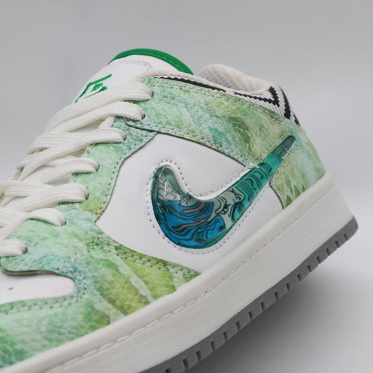 کتانی نایک دراگون سبز پوست ماری Nike Jordan Dragon