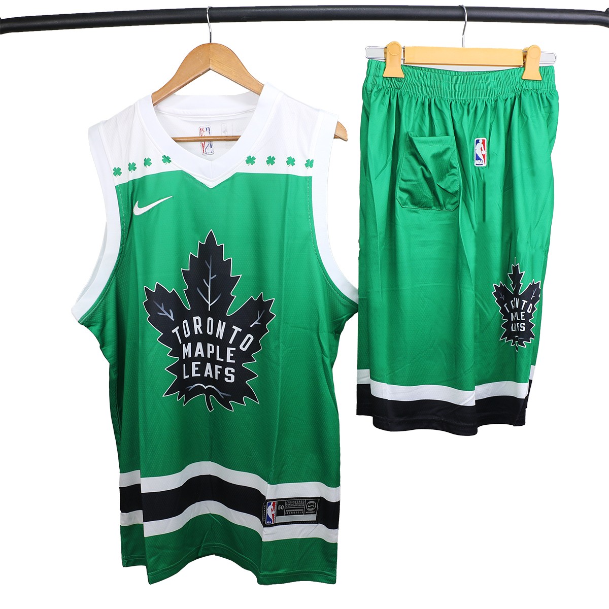 لباس شورت بسکتبالی Basketball Jersey green Toronto