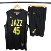 لباس شورت بسکتبالی Jazz Basketball Jersey Black