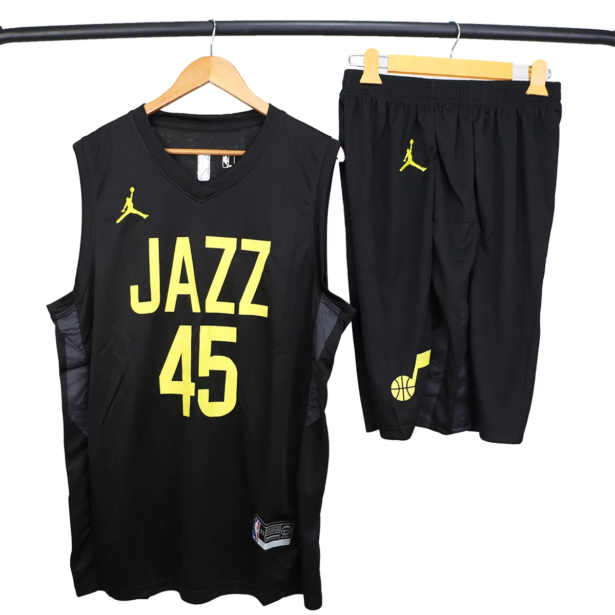 لباس شورت بسکتبالی Jazz Basketball Jersey Black