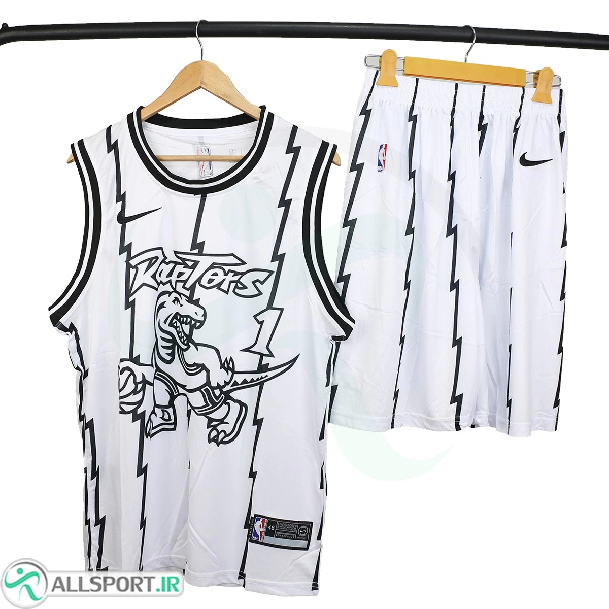 لباس شورت بسکتبالی Raptors Basketball Jersey White