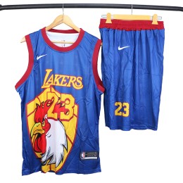 لباس شورت بسکتبالی Lakers Basketball Jersey Blue
