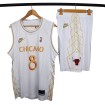 لباس شورت بسکتبالی Chicago Basketball Jersey White