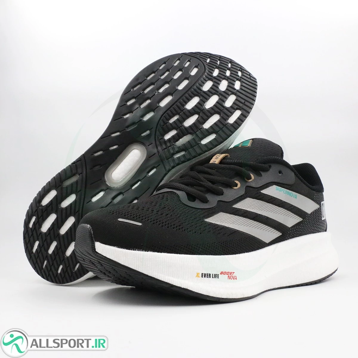 کتانی آدیداس مشکی سفید Adidas Supernova