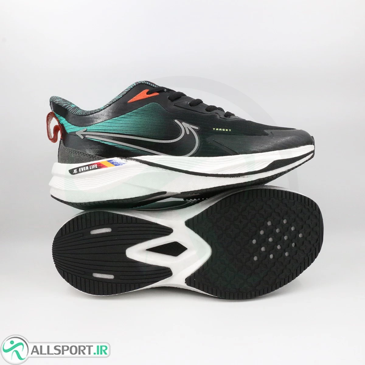 کتانی نایک زوم مشکی سبز Nike Zoom xl