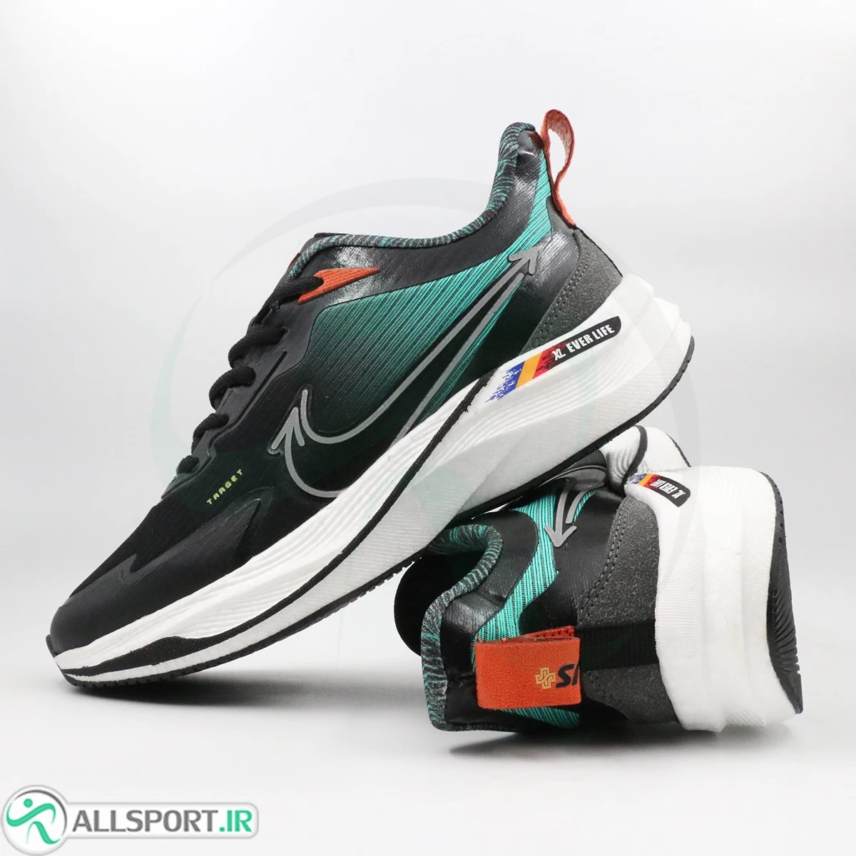 کتانی نایک زوم مشکی سبز Nike Zoom xl
