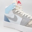 کتانی نایک ترویس آبی سفید ساقدار Nike Air Jordan