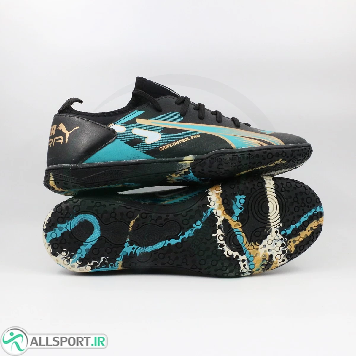 کفش فوتسال پوما اولترا مشکی سفید Puma Ultra