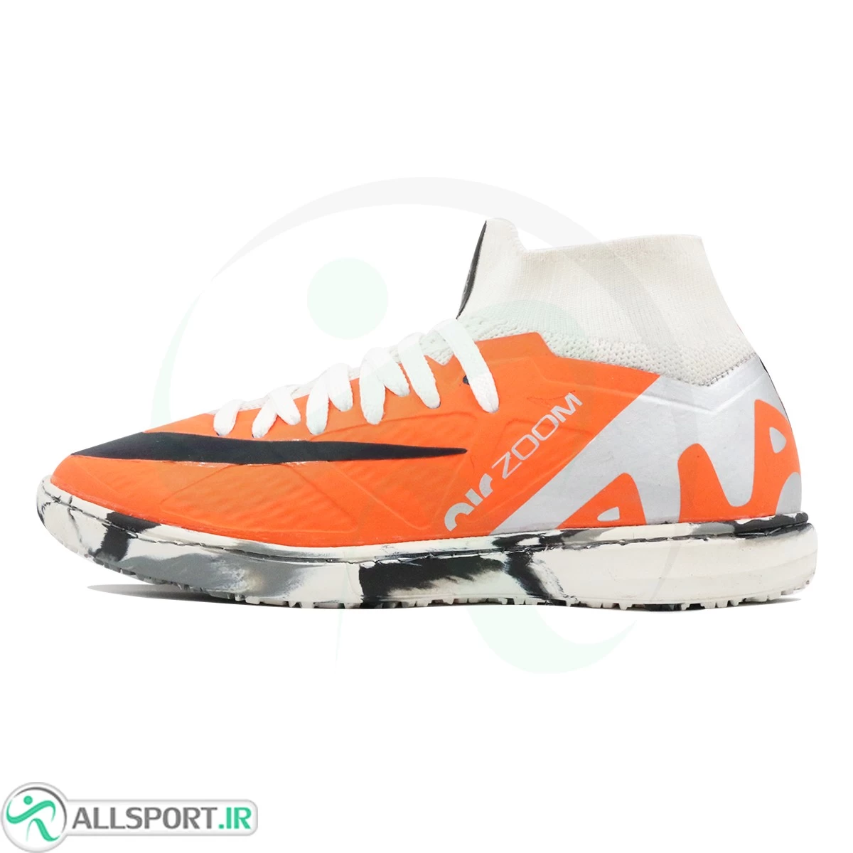 کفش فوتسال نایک مرکوریال نارنجی سایز کوچک Nike Mercurial