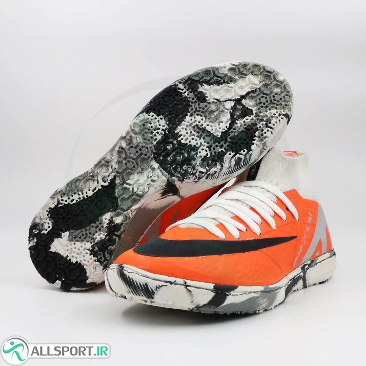 کفش فوتسال نایک مرکوریال نارنجی سایز کوچک Nike Mercurial