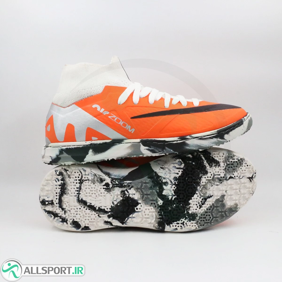 کفش فوتسال نایک مرکوریال نارنجی سایز کوچک Nike Mercurial