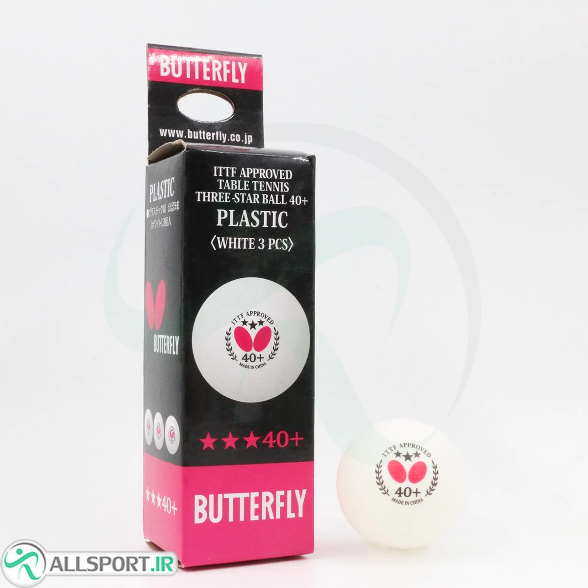 توپ پینگ پونگ 3 ستاره Butterfly