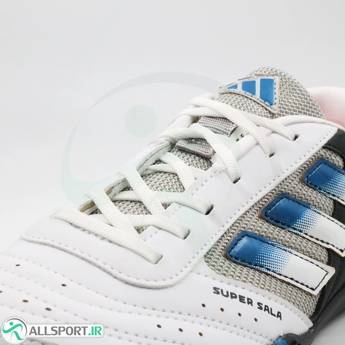 کفش فوتسال آدیداس سفید مشکی Adidas Super Sala