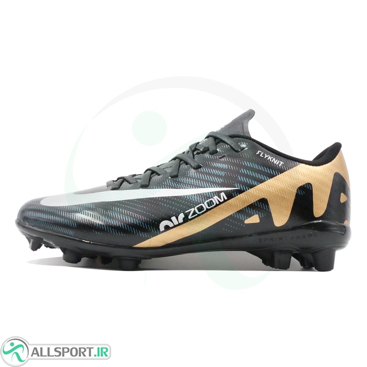 کفش فوتبال نایک ایرزوم مرکوریال مشکی طلایی Nike Air Zoom Mercurial