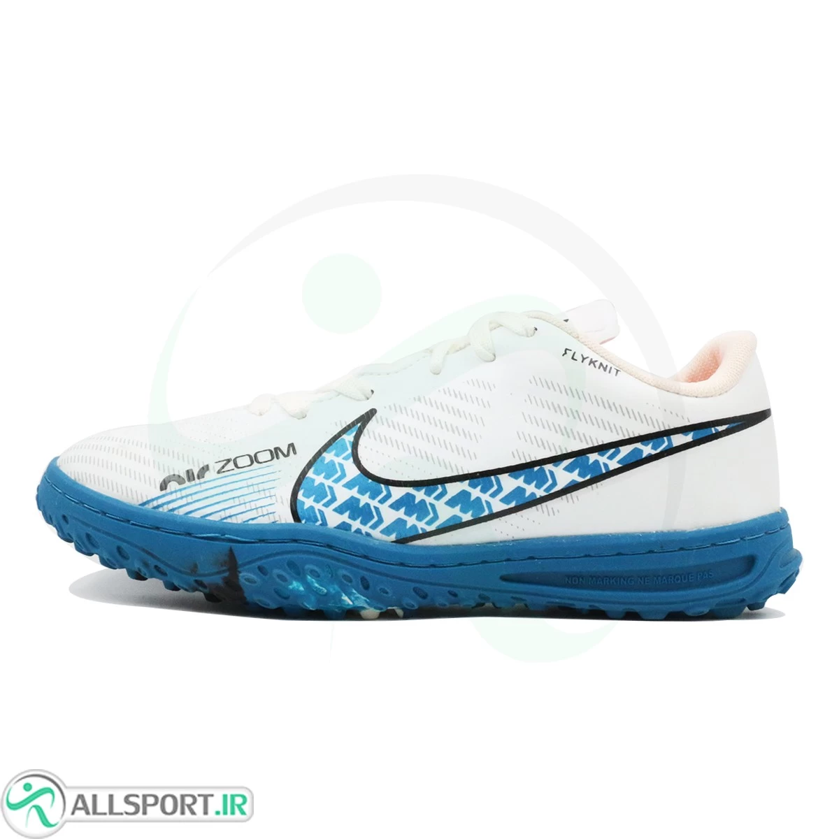 کفش چمن مصنوعی نایک مرکوریال سفید آبی Nike Mercurial Blue