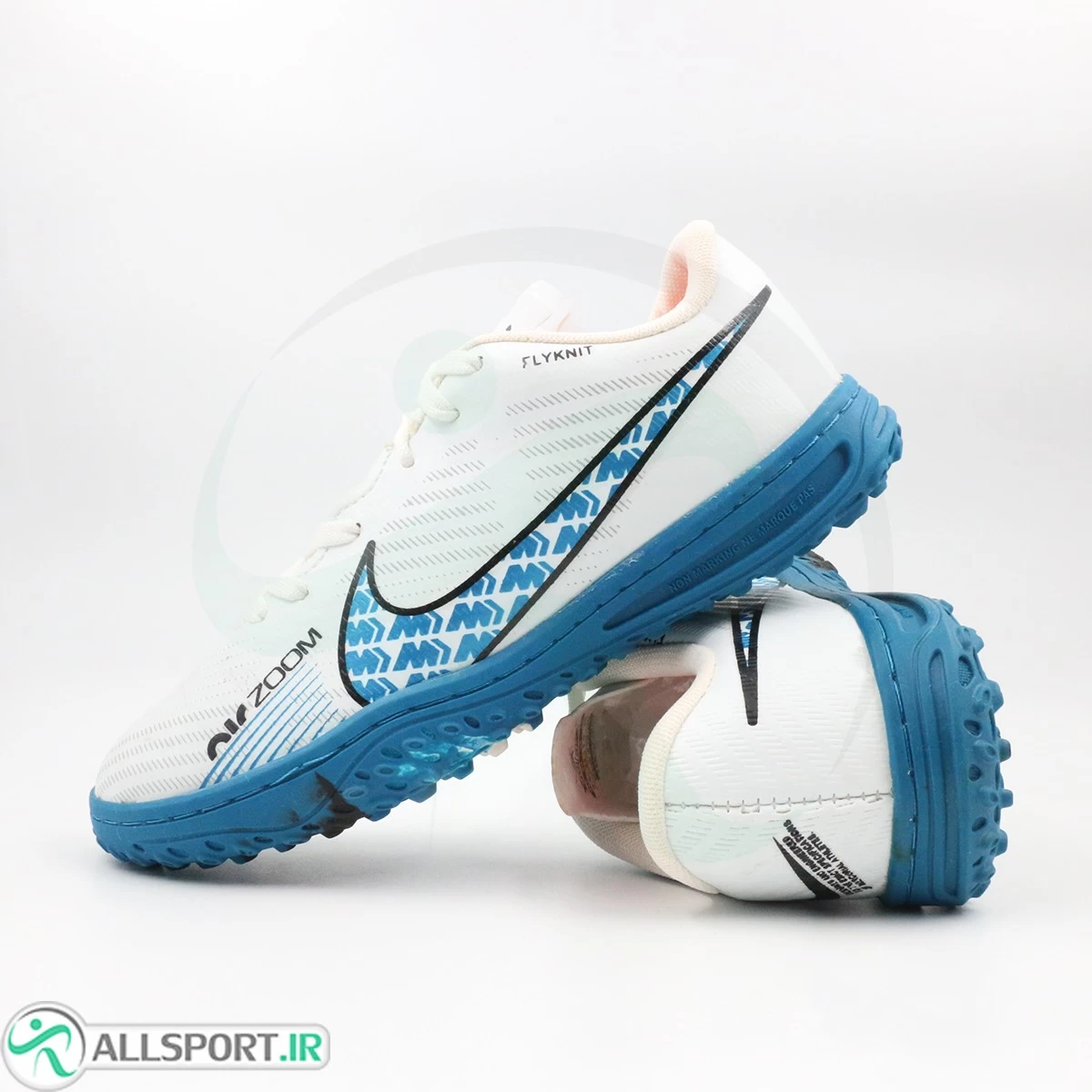 کفش چمن مصنوعی نایک مرکوریال سفید آبی Nike Mercurial Blue