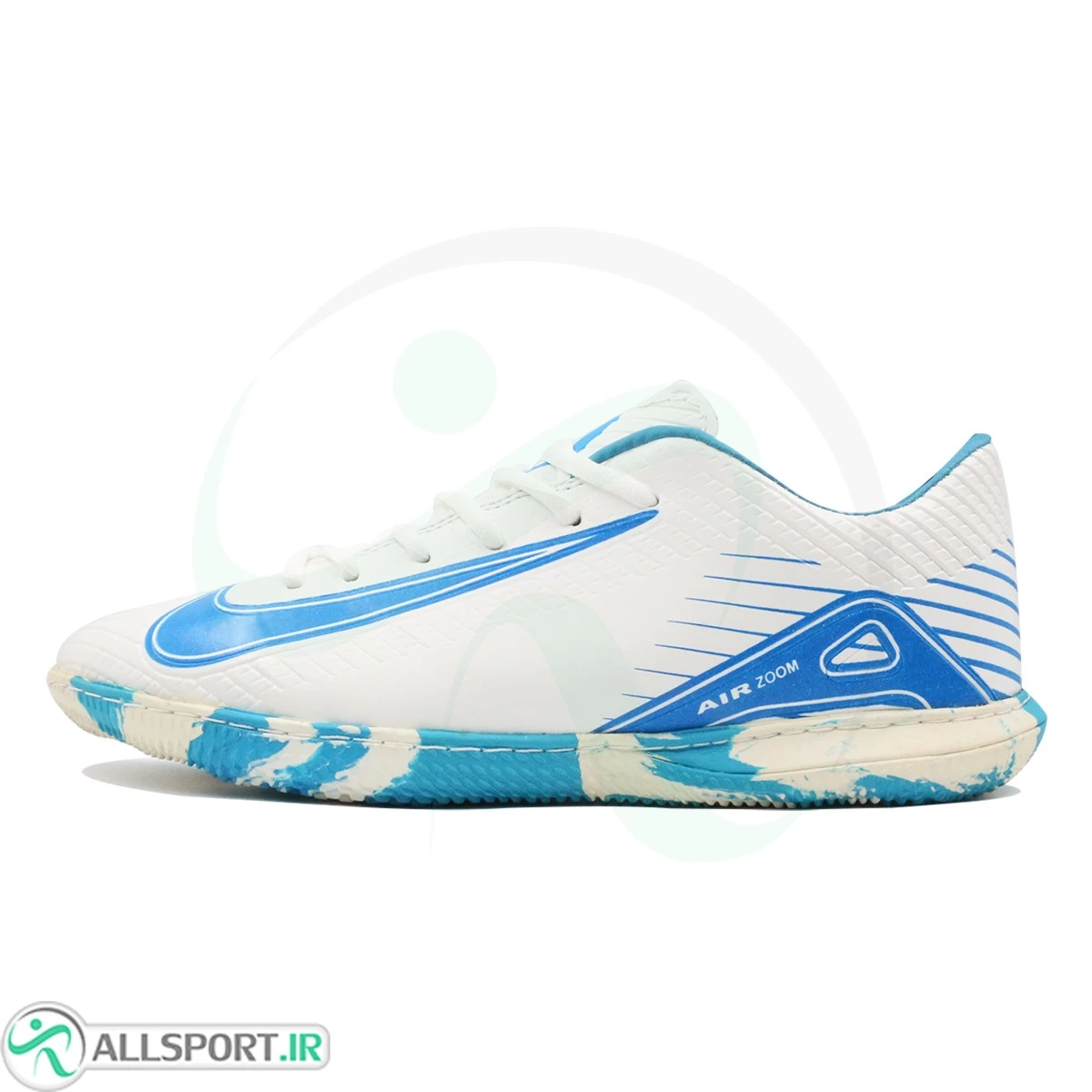 کفش فوتسال نایک مرکوریال ویپور سفید ابی Nike Mercurial