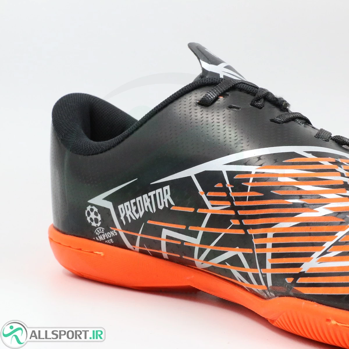 کفش فوتسال آدیداس پردیتور مشکی نارنجی Adidas Predator