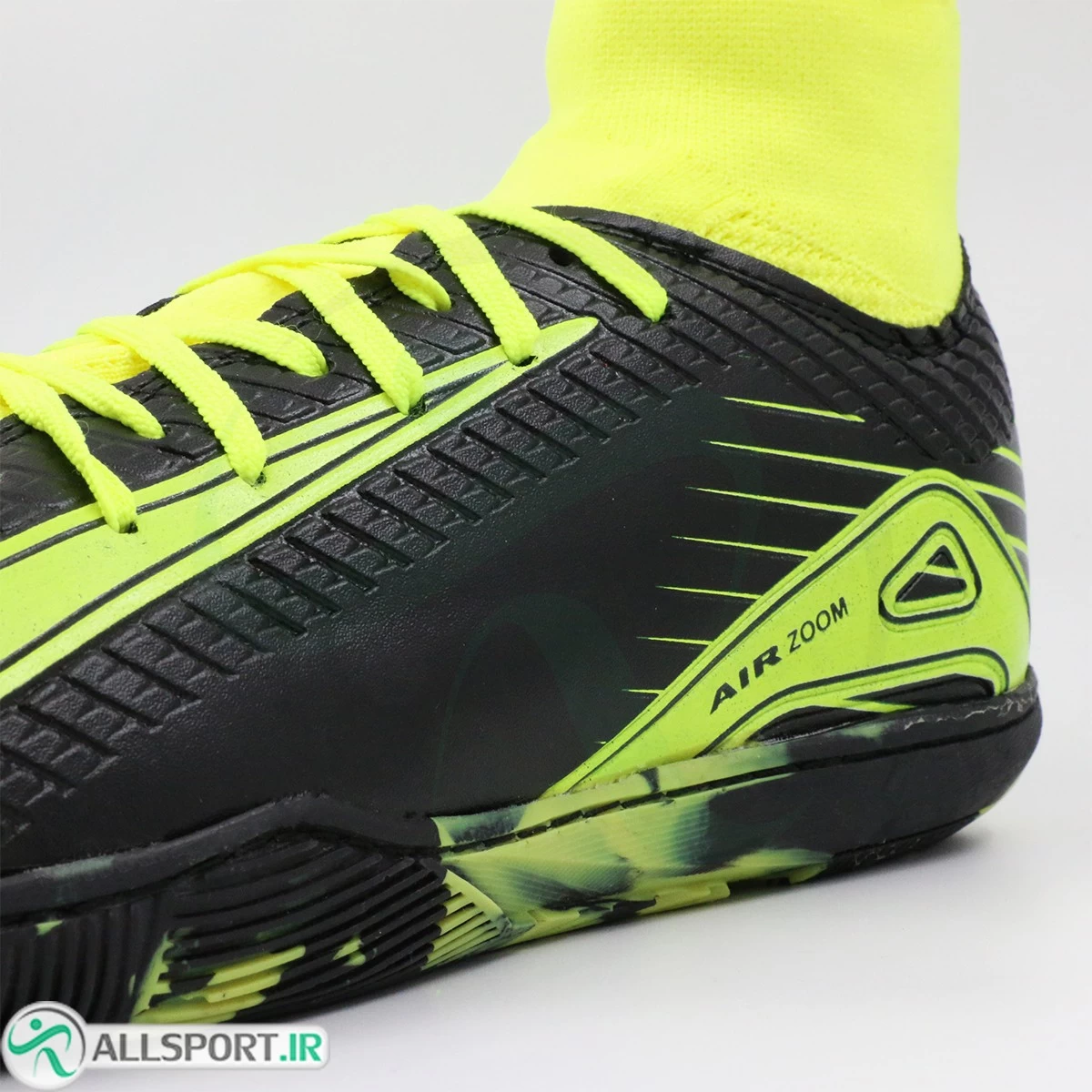 کفش فوتسال نایک مرکوریال ساقدار ویپور مشکی سبز Nike Mercurial