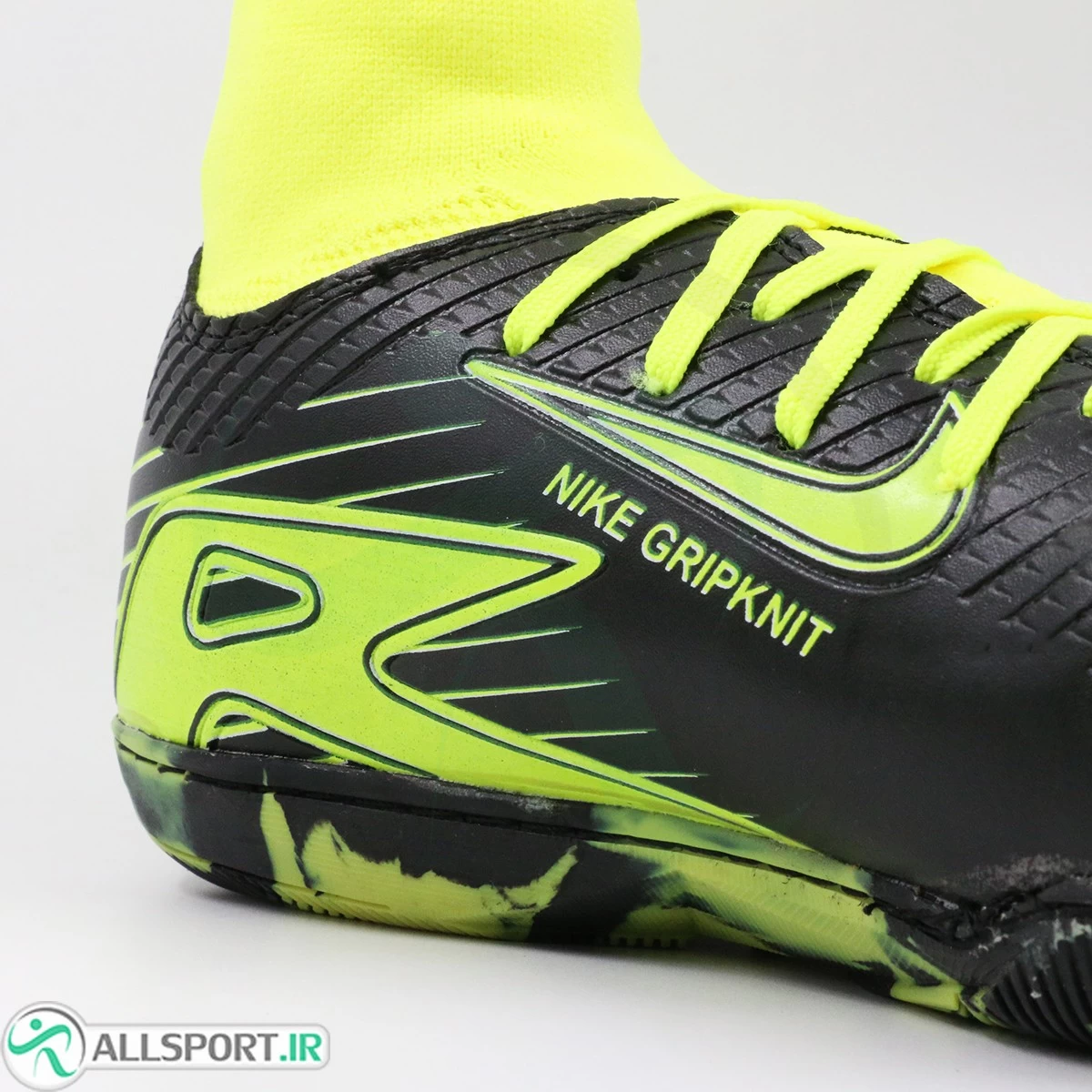 کفش فوتسال نایک مرکوریال ساقدار ویپور مشکی سبز Nike Mercurial