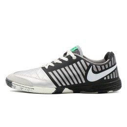 کفش فوتسال نایک لونار گتو مشکی نقره ای Nike Lunar Gato Gray White