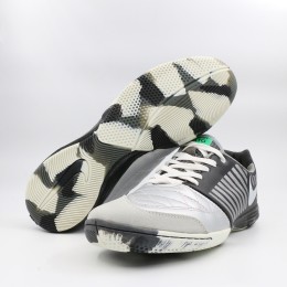 کفش فوتسال نایک لونار گتو مشکی نقره ای Nike Lunar Gato Gray White