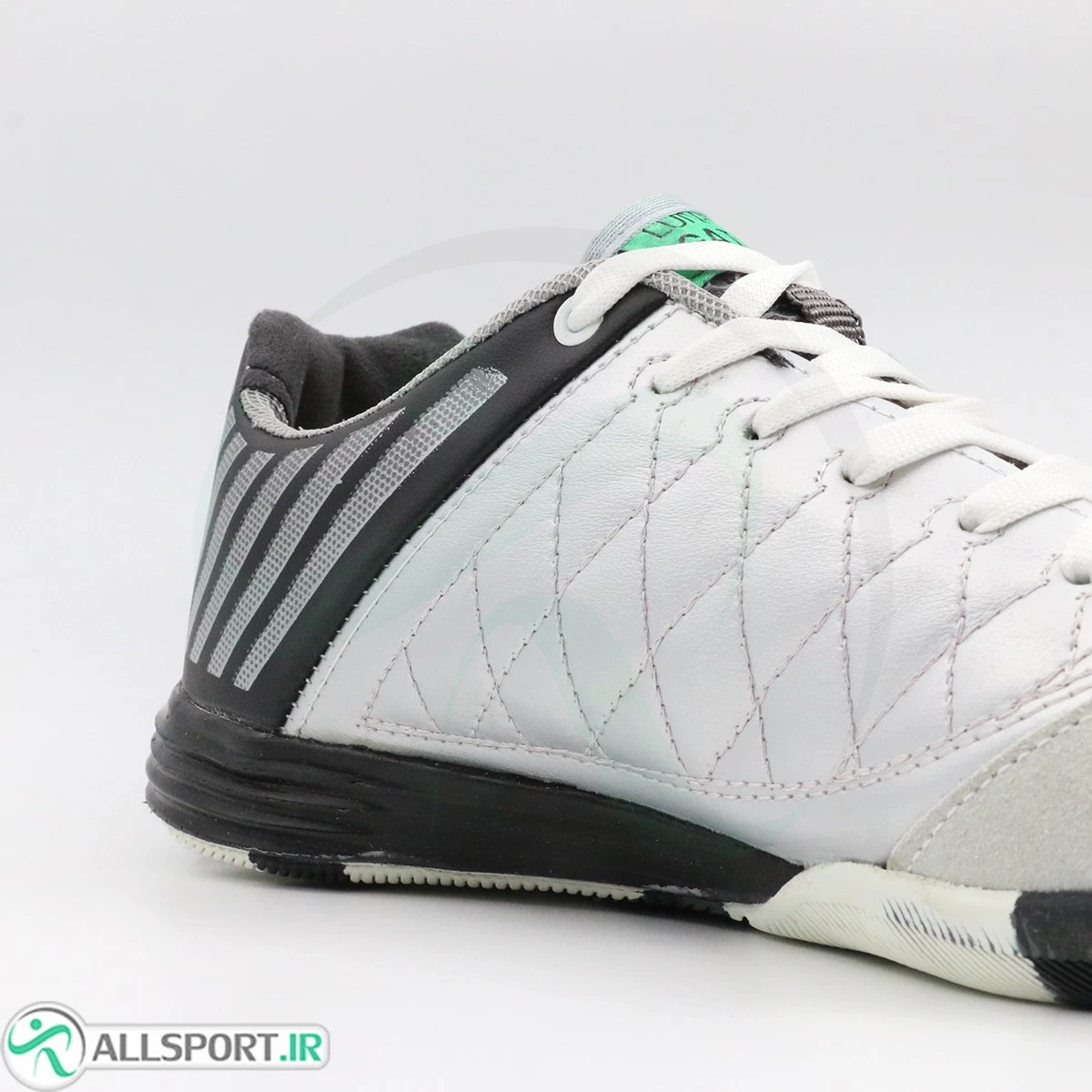 کفش فوتسال نایک لونار گتو مشکی نقره ای Nike Lunar Gato Gray White