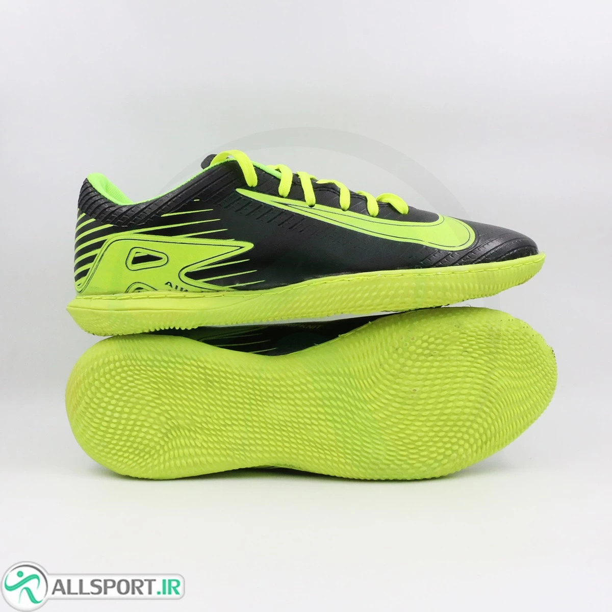 کفش فوتسال نایک مرکوریال ویپور مشکی فسفری Nike Mercurial