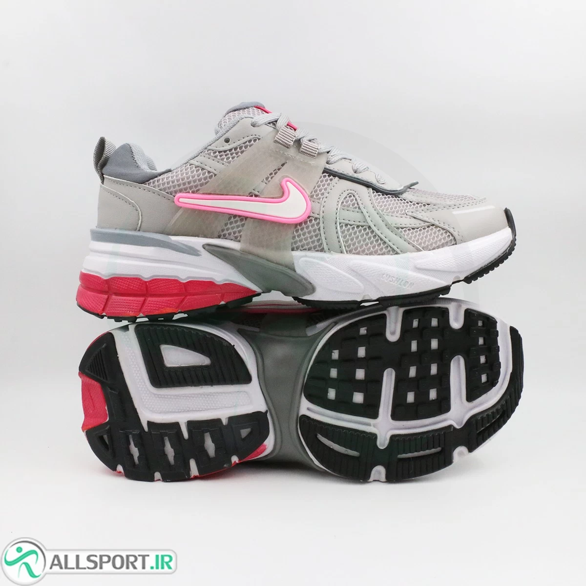کتانی نایک طوسی سرخابی Nike V2K