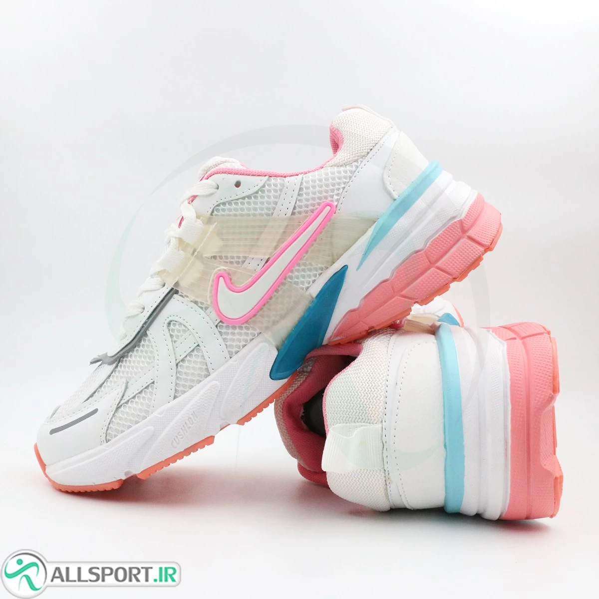 کتانی نایک v2k سفید صورتی Nike V2K White Pink