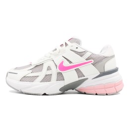 کتانی نایک سفید طوسی صورتی Nike V2k