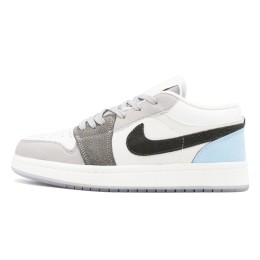 کتانی نایک جردن سفید طوسی ابی Nike Air Jordan