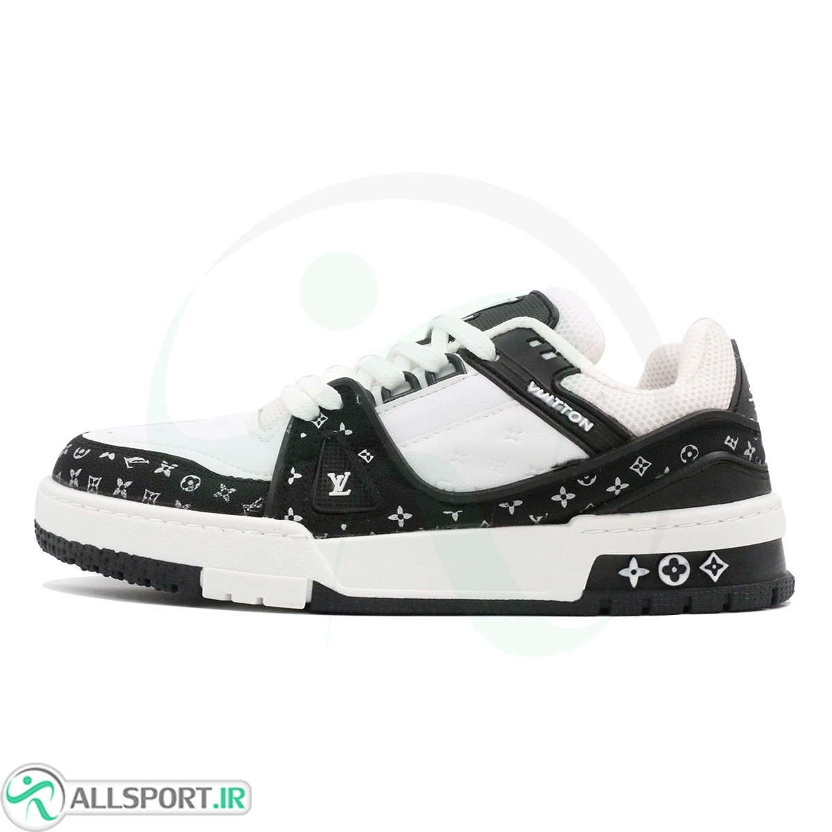 کتانی لویی ویتون مشکی سفید Louis Vuitton Black White