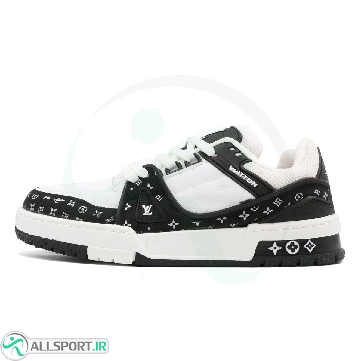 کتانی لویی ویتون مشکی سفید Louis Vuitton Black White