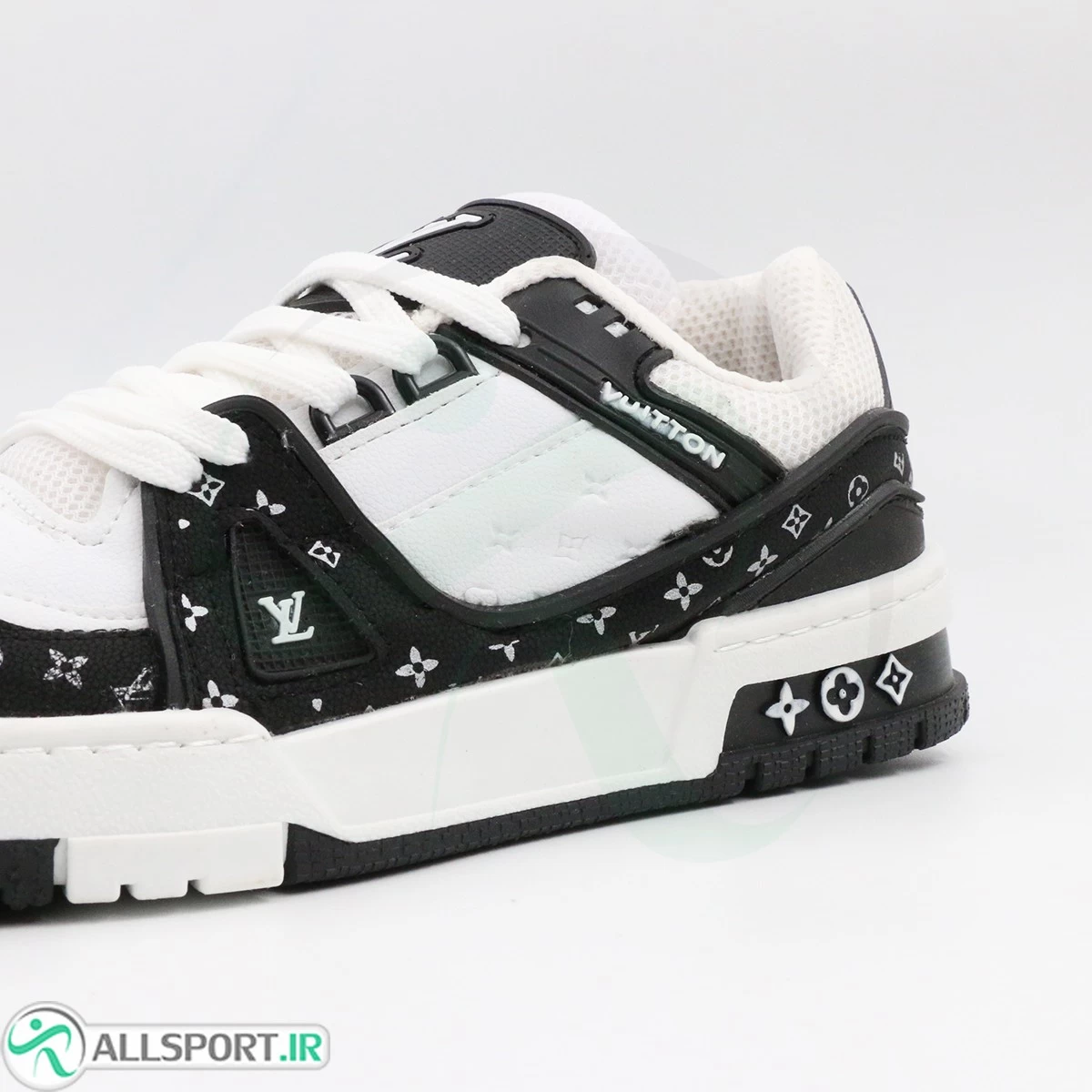 کتانی لویی ویتون مشکی سفید Louis Vuitton Black White