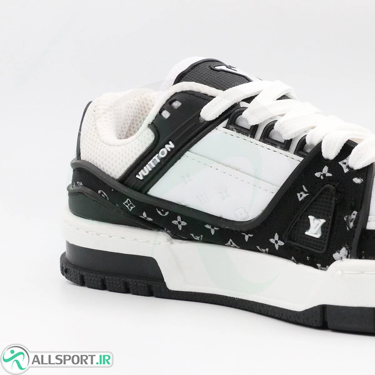کتانی لویی ویتون مشکی سفید Louis Vuitton Black White