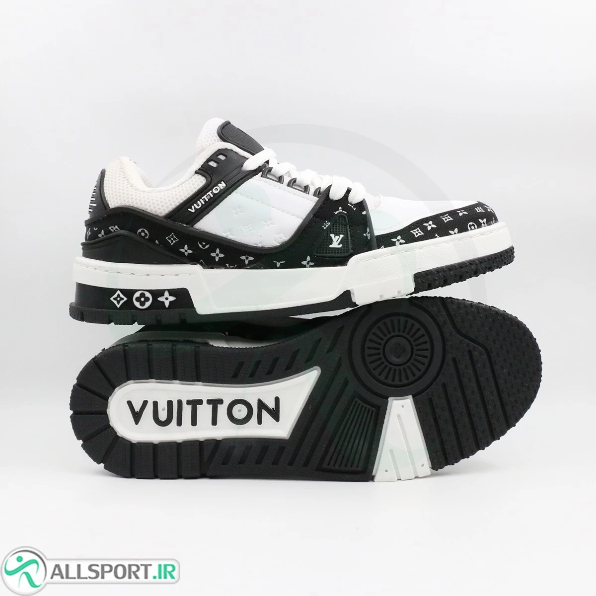 کتانی لویی ویتون مشکی سفید Louis Vuitton Black White