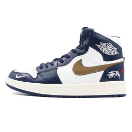 کتانی نایک جردن سفید سرمه ای ساقدار Nike Air Jordan