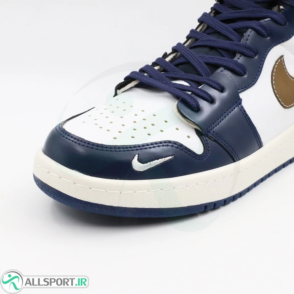 کتانی نایک جردن سفید سرمه ای ساقدار Nike Air Jordan