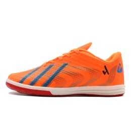کفش فوتسال پسرانه آدیداس نارنجی کف قرمز Adidas IN Orange