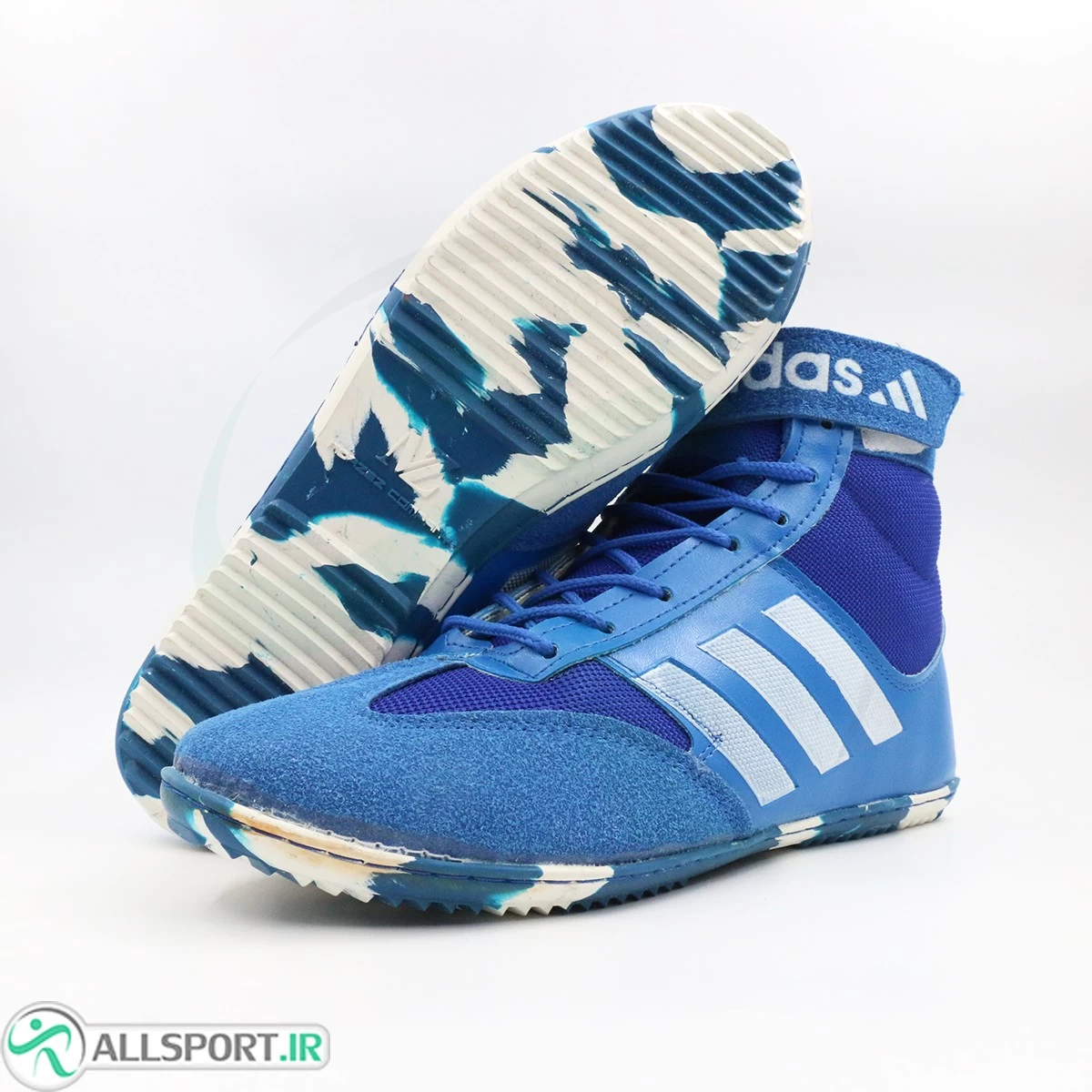 کفش کشتی آدیداس آبی Adidas