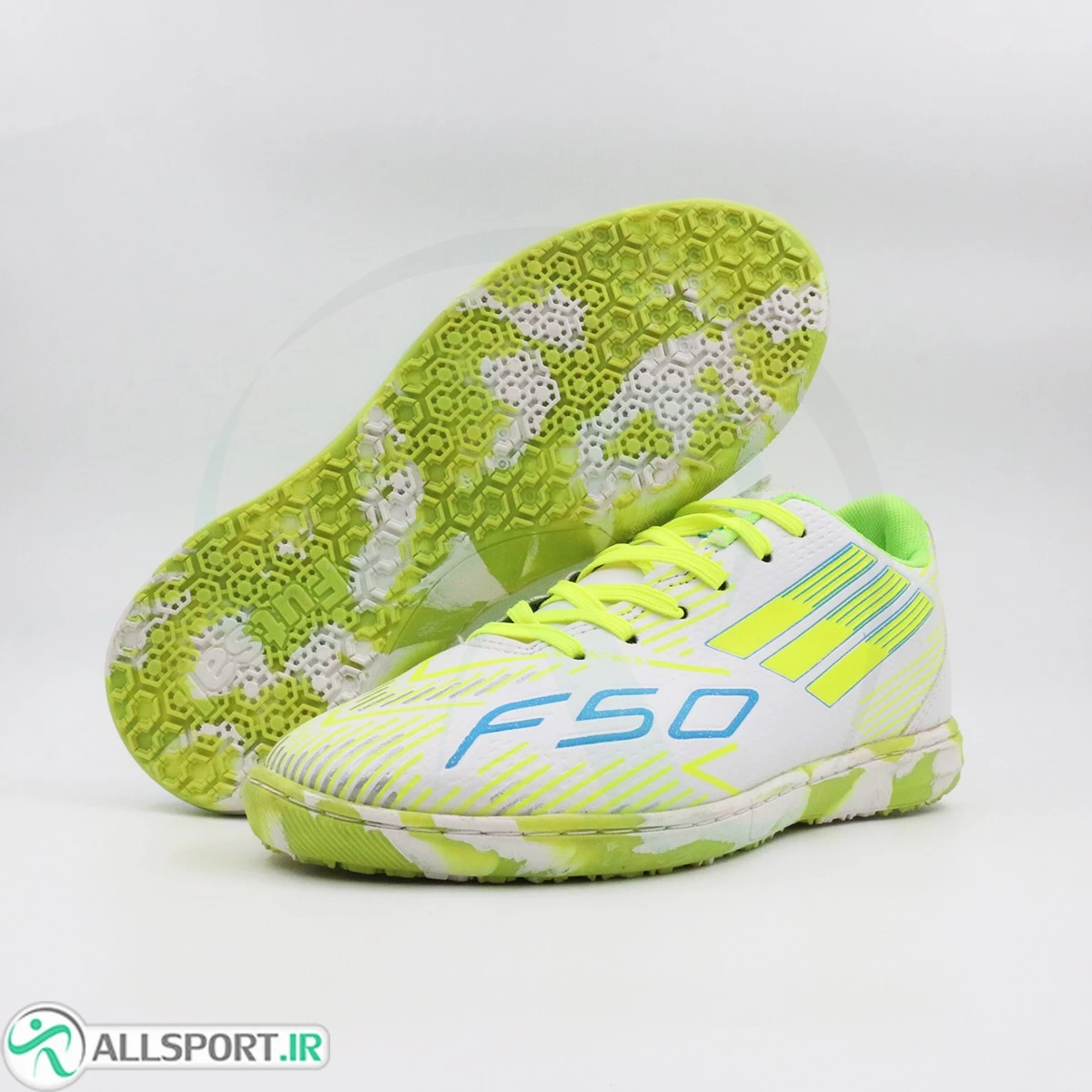 کفش فوتسال آدیداس سفید Adidas F50 White