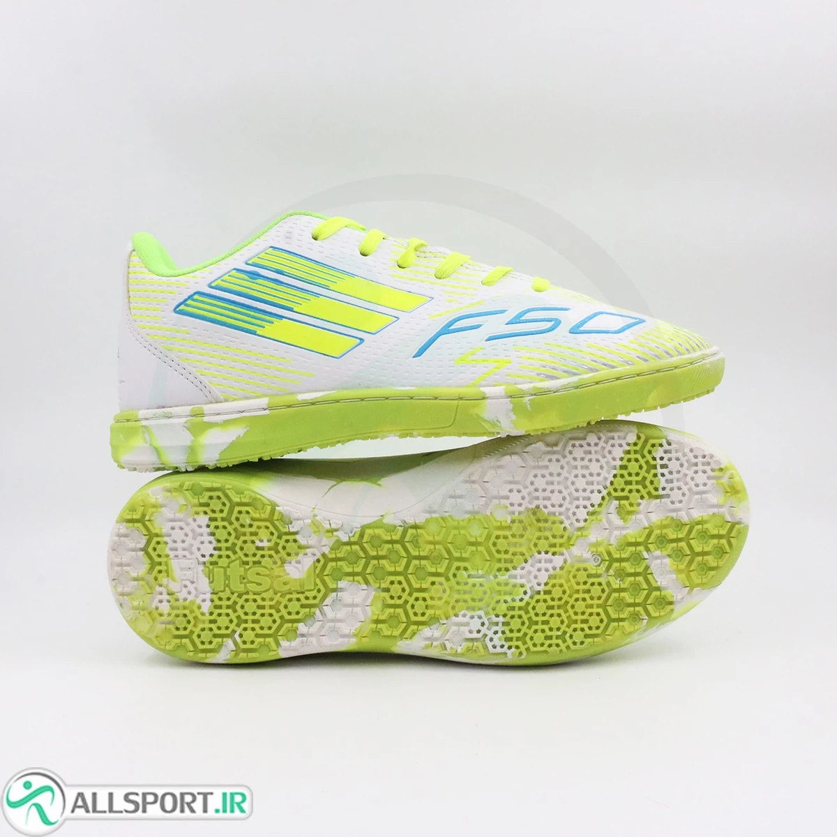 کفش فوتسال آدیداس سفید Adidas F50 White